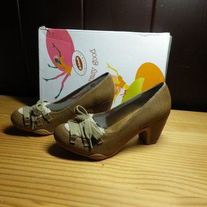 NEW Dr Scholl's Original Scorpio Camel Swiney Dress Shoes Size 6.5M with Box